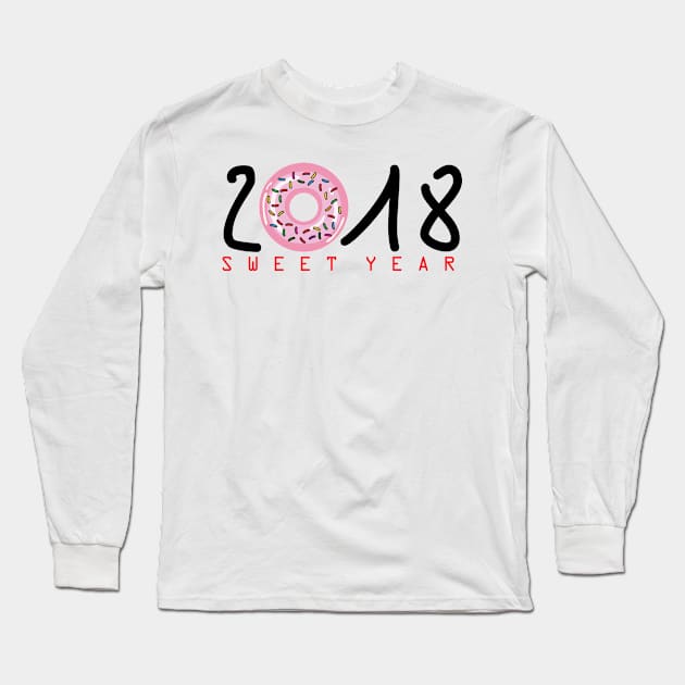 2018 is Sweet Year Long Sleeve T-Shirt by AVEandLIA